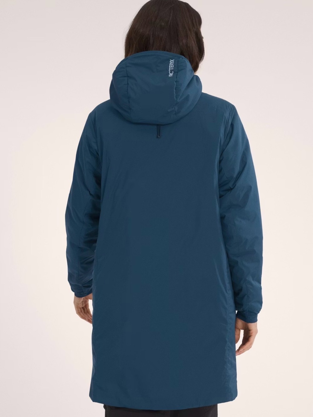 Arc'teryx Atom Long Women's Teal Hooded Insulated Puffer Coat - Picture 2 of 10
